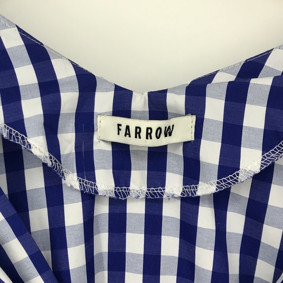 Farrow : Daytona Gingham Dress Blue Small/Medium - Picture 4 of 8